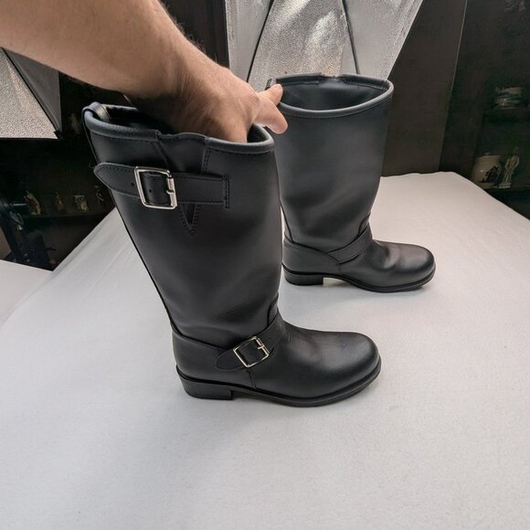 Men’s Oxford Cruiser Black Leather Motorcycle Boots Sz 43 US 9 - Picture 3 of 14